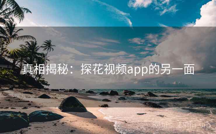真相揭秘:探花视频app的另一面