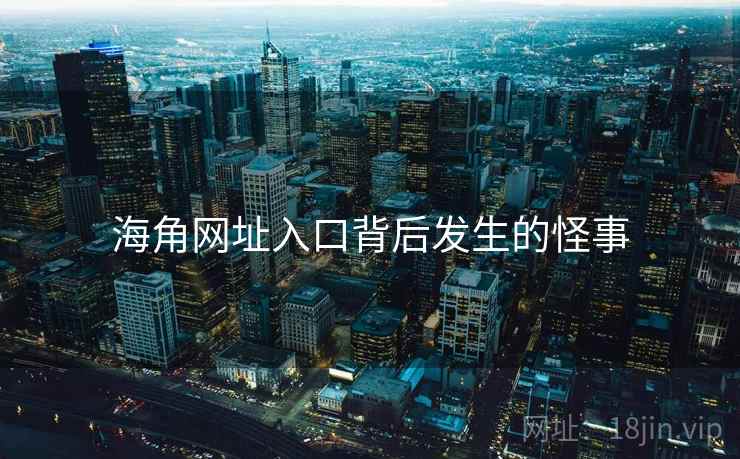 海角网址入口背后发生的怪事